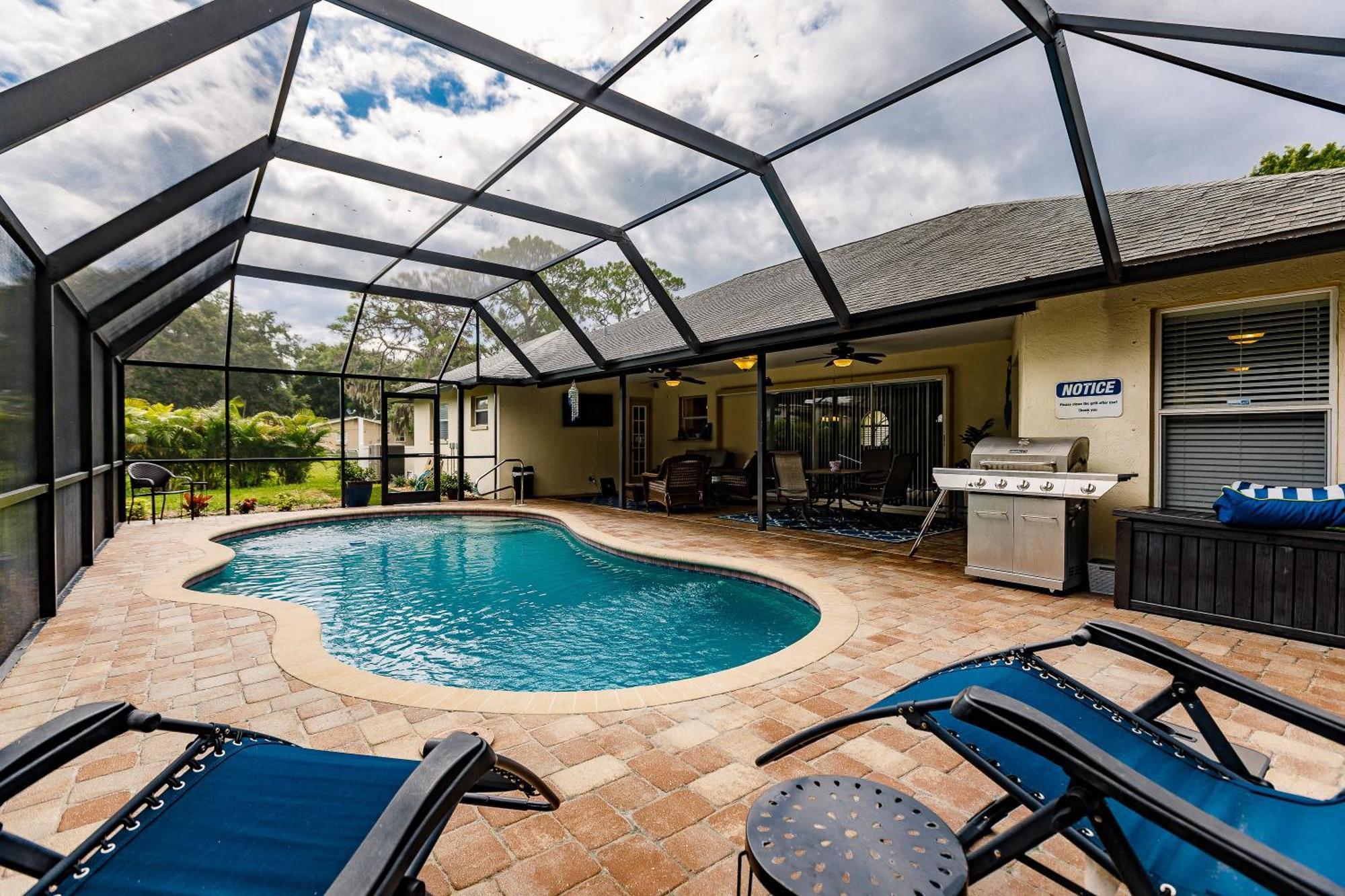 Sunny Oasis Getaway -Heated Pool-Mini Golf-Near Beach Nokomis Exteriér fotografie